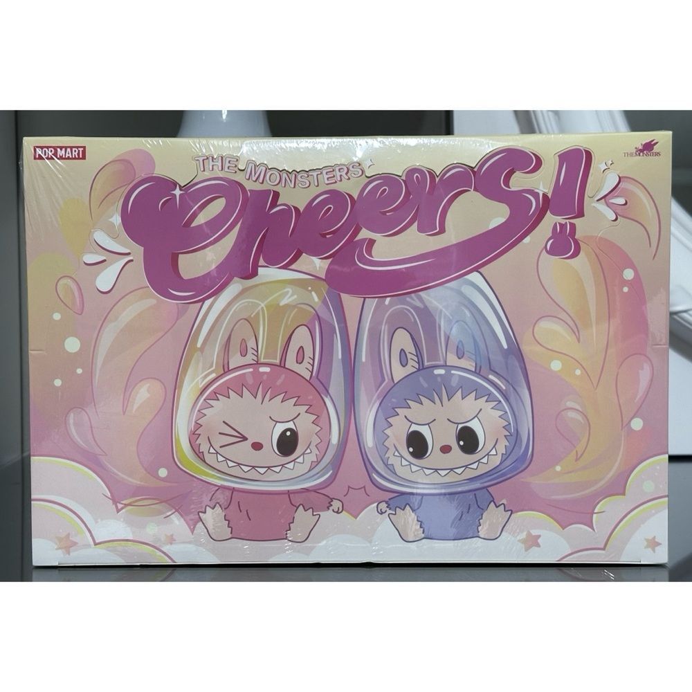 SEALED POP MART LABUBU THE MONSTERS-CHEERS! SERIES-Double-walled Glass Blind Box